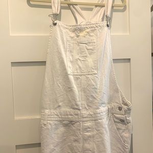 WHITE AMERICAN EAGLE OVERALLS